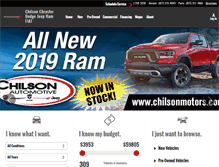 Tablet Screenshot of chilsonchryslerdodge.net